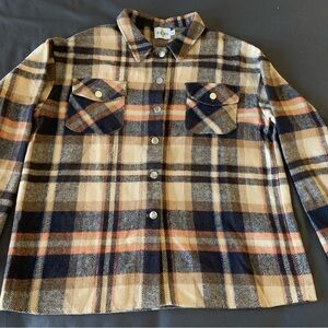 Classic Plaid Button-Up Women's Shacket
